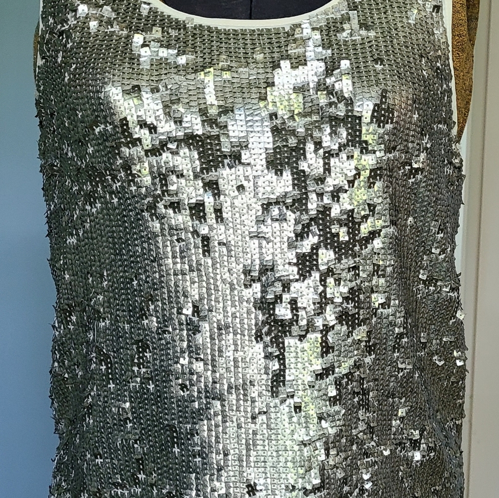 J. Crew sequin front top size S